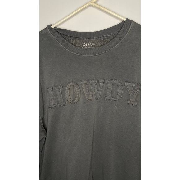 women’s casual sweatshirt by Zoe + Liv XL - Picture 5 of 5